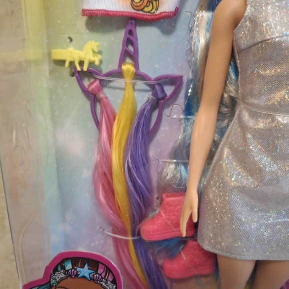 Mattel Barbie Fantasy Hair Doll with Mermaid & Unicorn Looks - Picture 5 of 5
